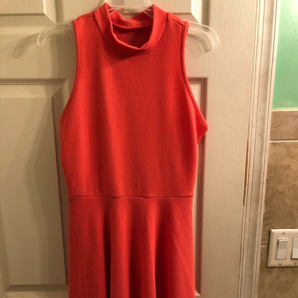 Orange X back dress